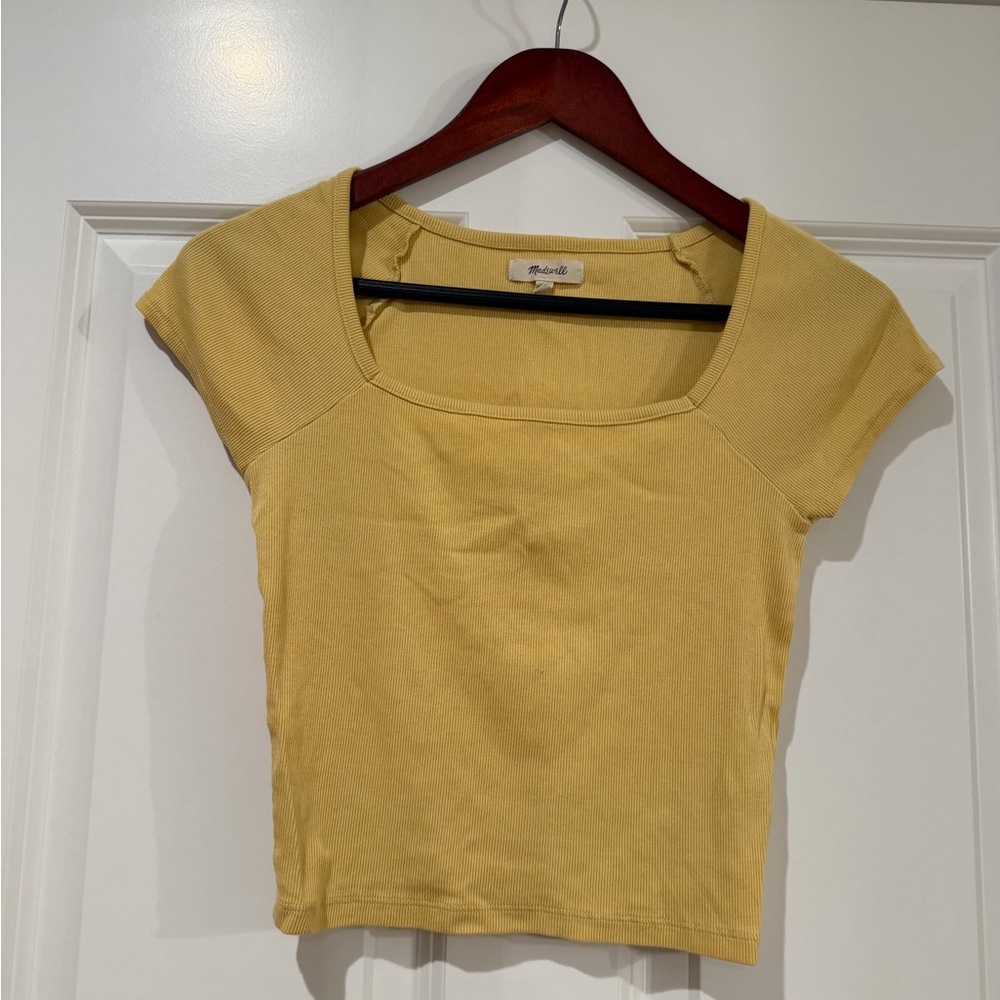 Madewell Yellow Crop Top